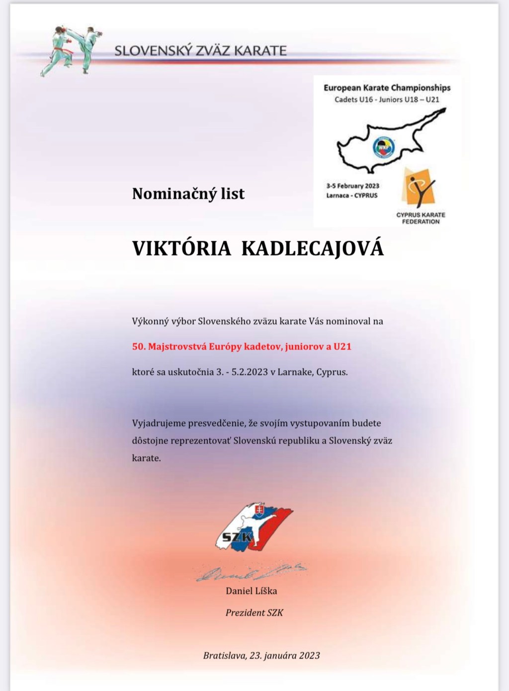 Majstrovstvá Európy 2023